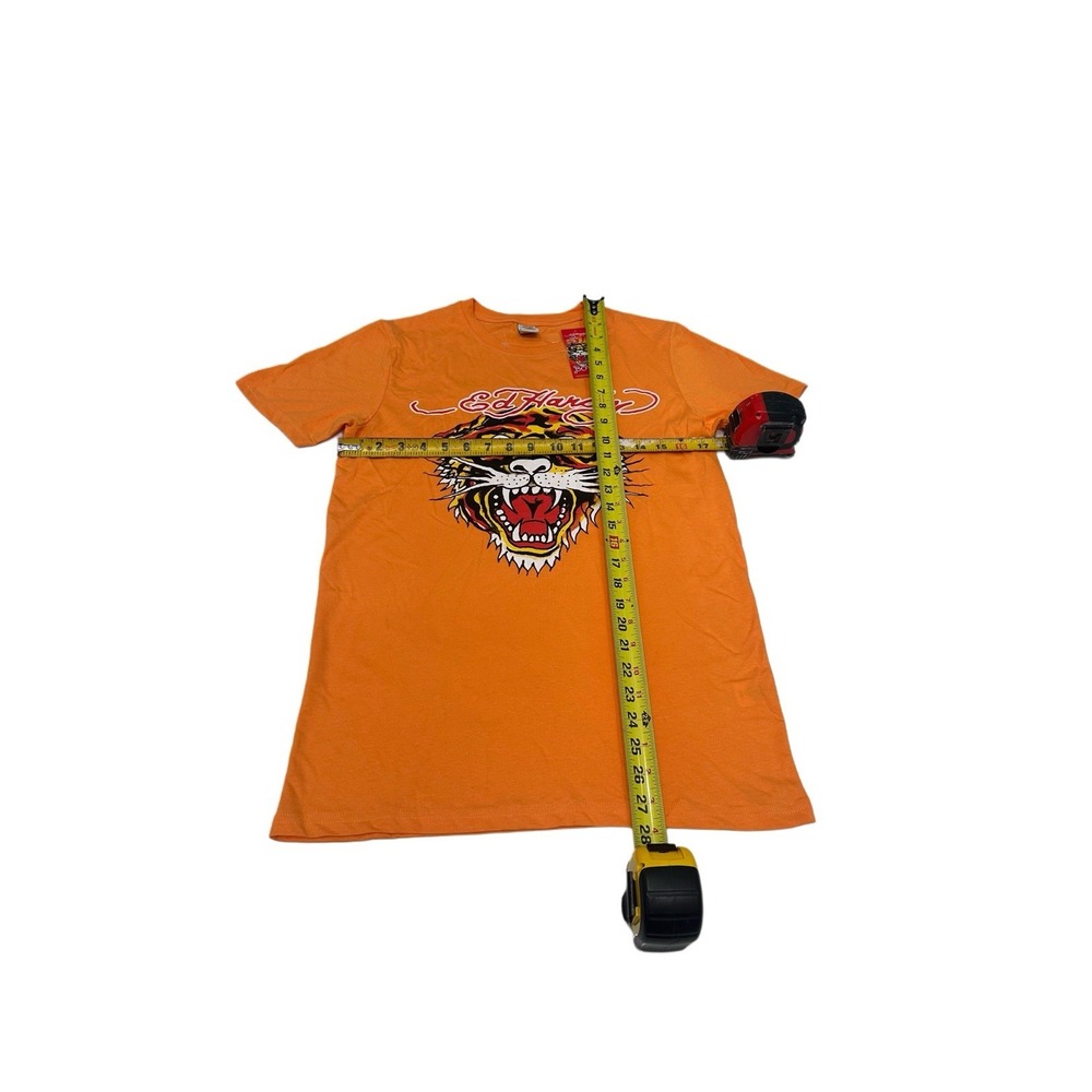 Shirt Ed Hardy Kids T Shirt Tiger Print Orange Color 100 Cotton  Size 15/16 NWT - Picture 2 of 4
